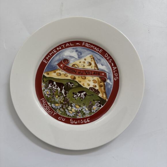 Vintage Cheese Appetizer Plates by Restoration Hardware Set of 4 Charcuterie - Picture 6 of 11